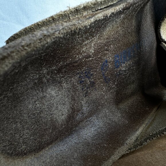 Birkenstock - Arizona Yellow Suede Sandals Slip-ons - EU Size 38 - Picture 10 of 11